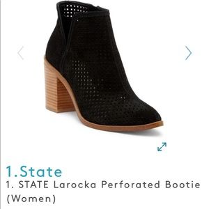 1. STATE Larocka Perforated Bootie- Pointy toe